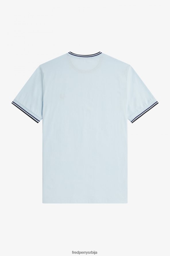 одећу рс Fred Perry мушкарци мајица са дуплим врховима лагани лед 68TD6P480