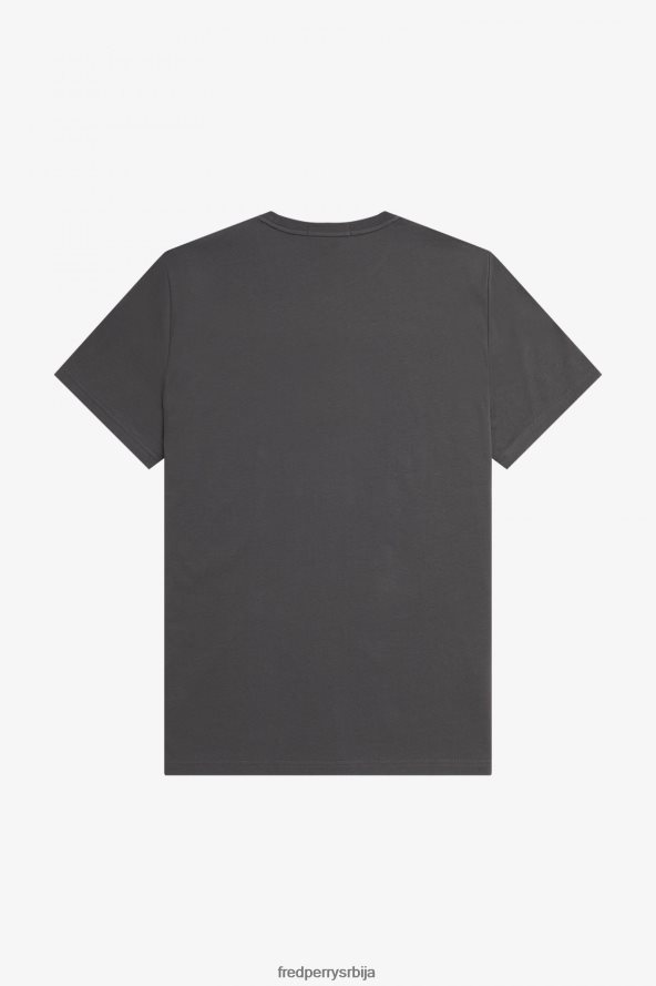 одећу рс Fred Perry мушкарци мајица са брендирањем круга гунметал 68TD6P490