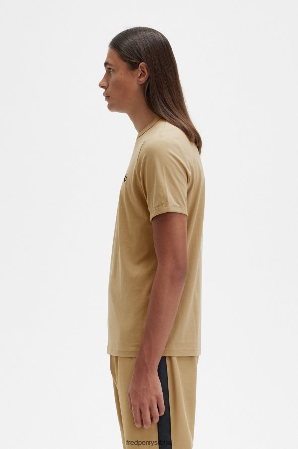 одећу рс Fred Perry мушкарци рингер мајица топли камен 68TD6P493