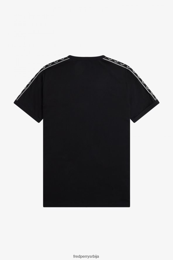 одећу рс Fred Perry мушкарци рингер мајица са рефлектујућим детаљима црна/рефлектујућа 68TD6P525