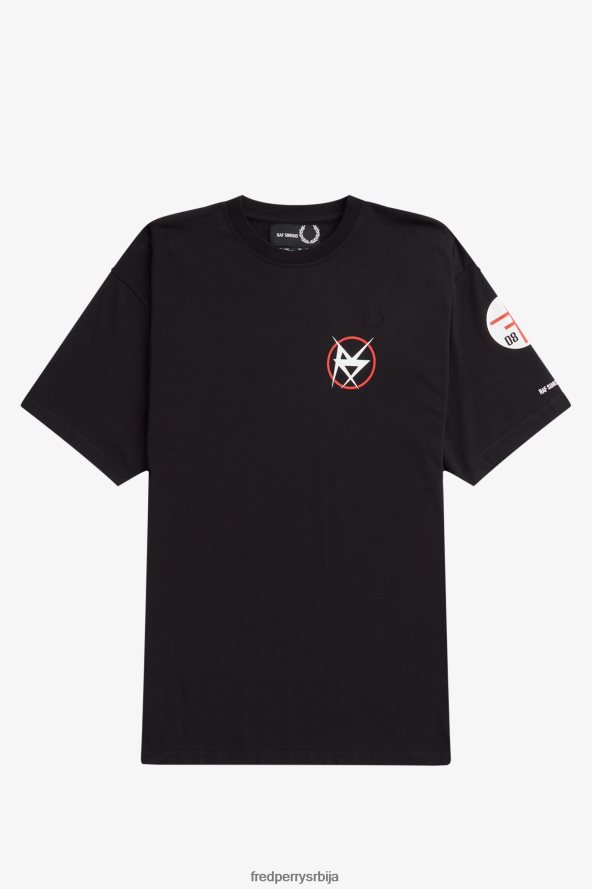 одећу рс Fred Perry мушкарци штампана мајица бео 68TD6P548