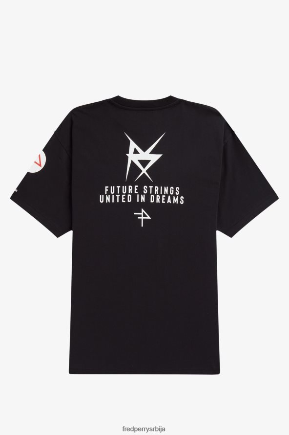 одећу рс Fred Perry мушкарци штампана мајица бео 68TD6P548