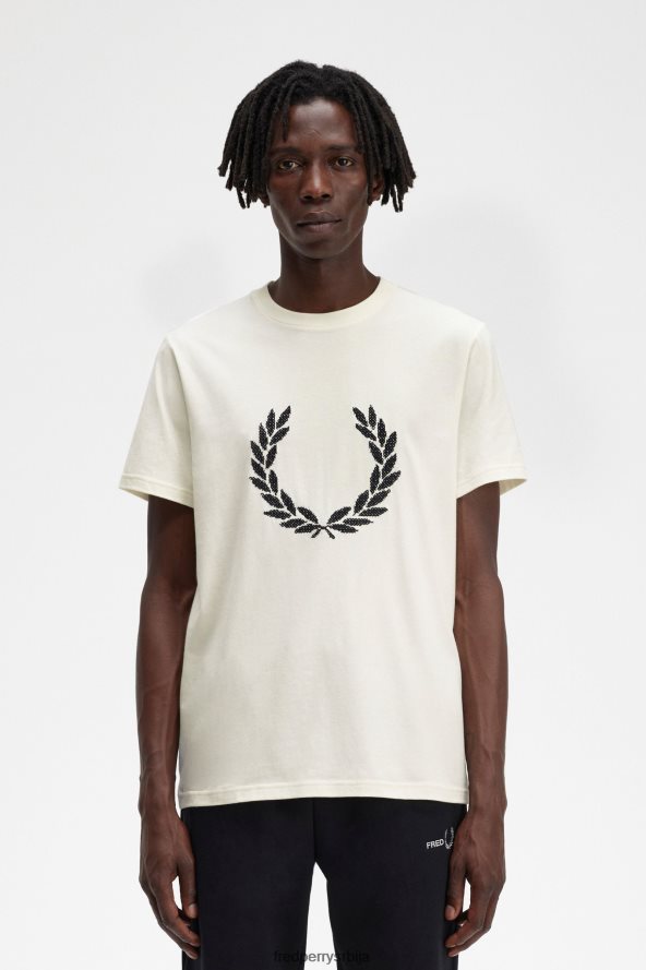 одећу рс Fred Perry мушкарци укрштена мајица ецру 68TD6P554