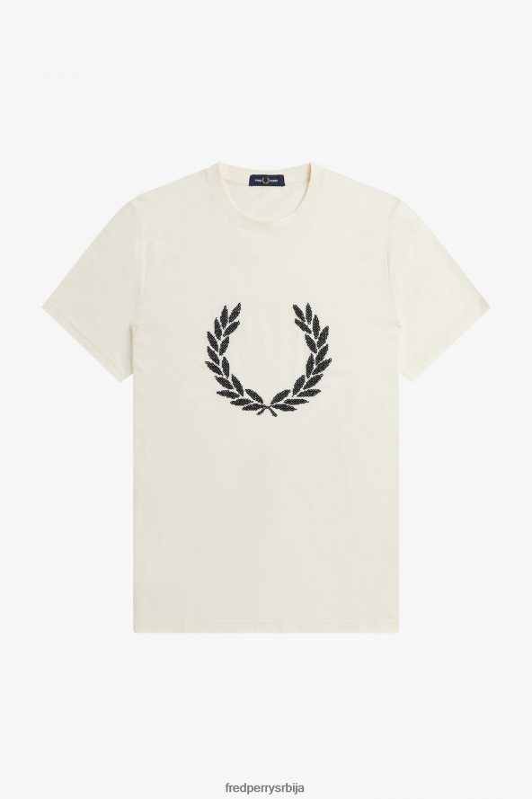 одећу рс Fred Perry мушкарци укрштена мајица ецру 68TD6P554