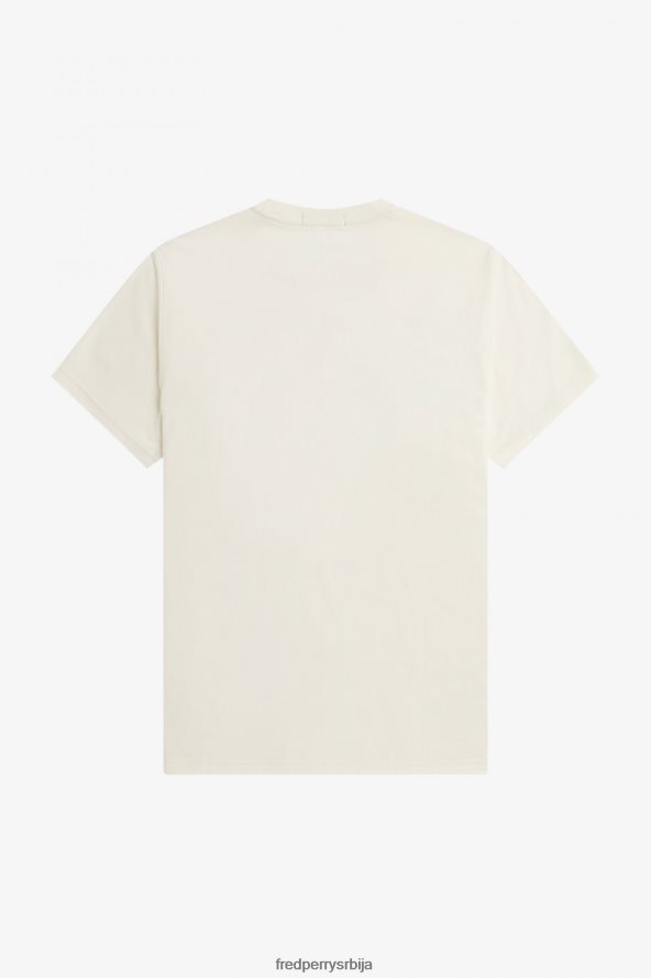 одећу рс Fred Perry мушкарци укрштена мајица ецру 68TD6P554