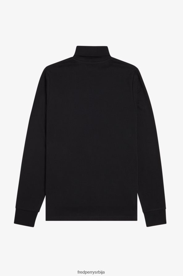 одећу рс Fred Perry мушкарци рол врат топ црн 68TD6P562