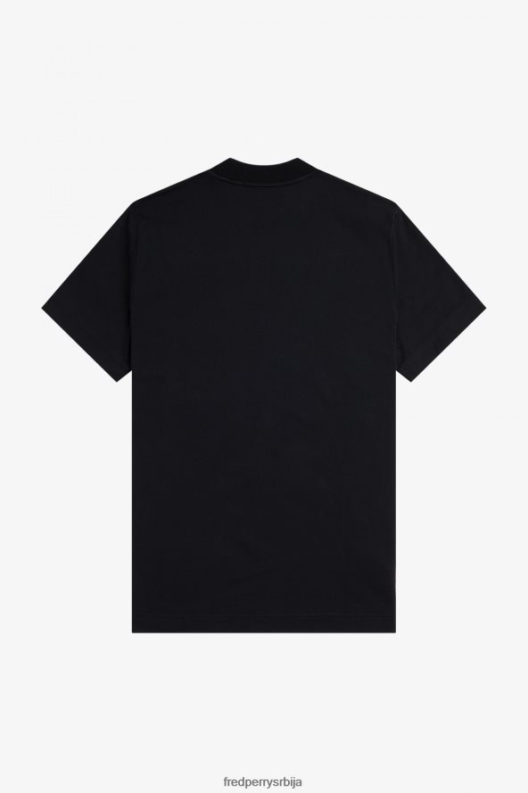 одећу рс Fred Perry мушкарци мајица са звучним таласима црн 68TD6P571
