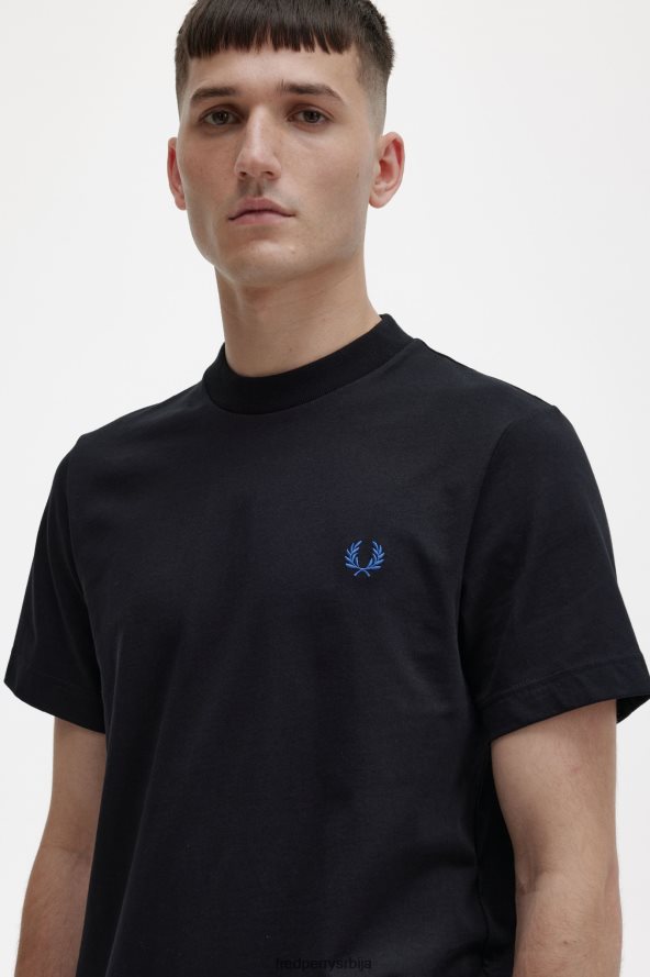 одећу рс Fred Perry мушкарци мајица са графиком позади соундваве црн 68TD6P582
