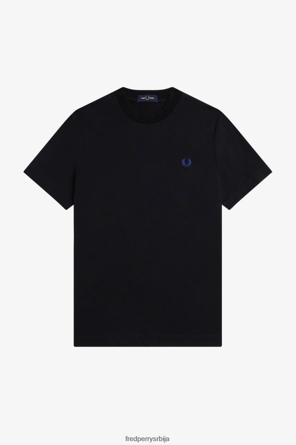 одећу рс Fred Perry мушкарци мајица са графиком позади соундваве црн 68TD6P582