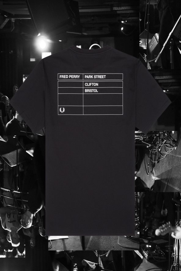 одећу рс Fred Perry мушкарци бристол рингер мајица црн 68TD6P591