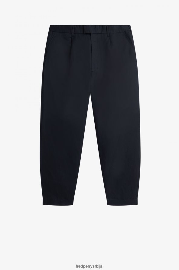 одећу рс Fred Perry мушкарци скраћене панталоне од мешавине лана морнарица 68TD6P45