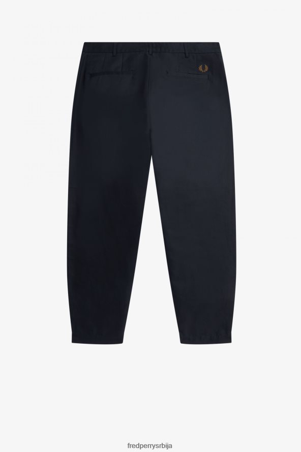 одећу рс Fred Perry мушкарци скраћене панталоне од мешавине лана морнарица 68TD6P45