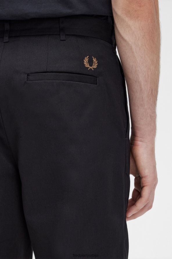 одећу рс Fred Perry мушкарци скраћене панталоне од кепера црн 68TD6P47