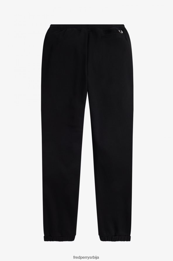 одећу рс Fred Perry мушкарци везене тренирке црн 68TD6P54
