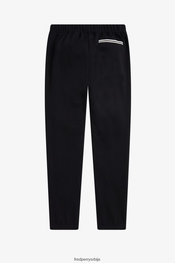 одећу рс Fred Perry мушкарци лоопбацк тренирка црн 68TD6P57