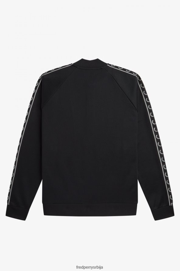 одећу рс Fred Perry мушкарци рефлектујућа јакна са овратником црн 68TD6P16