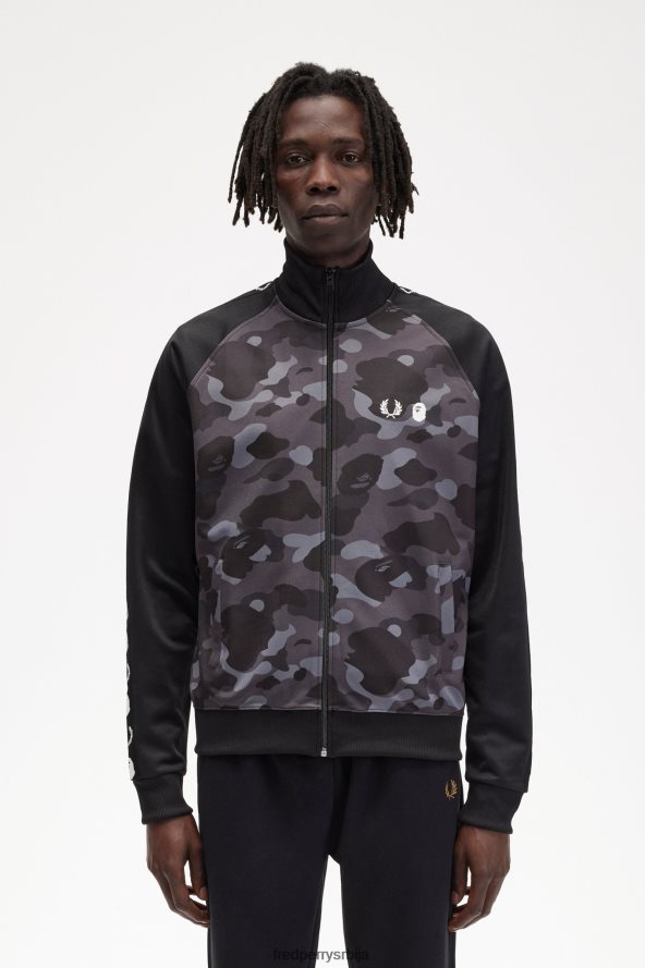 одећу рс Fred Perry мушкарци камуфлажна јакна за стазу црн 68TD6P18 одећу рс Fred Perry мушкарци камуфлажна јакна за стазу црн 68TD6P18