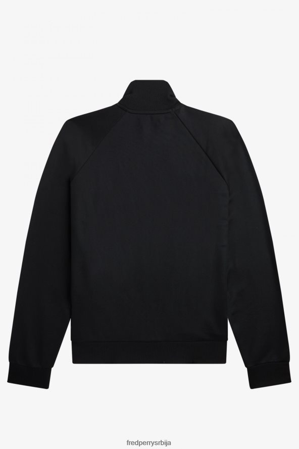 одећу рс Fred Perry мушкарци јакна са контрастним панелом црн 68TD6P19