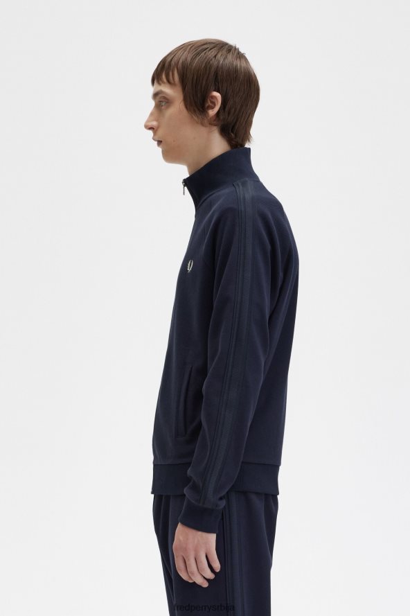 одећу рс Fred Perry мушкарци јакна од плетене траке морнарица 68TD6P1