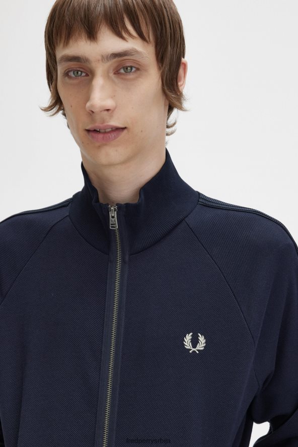 одећу рс Fred Perry мушкарци јакна од плетене траке морнарица 68TD6P1