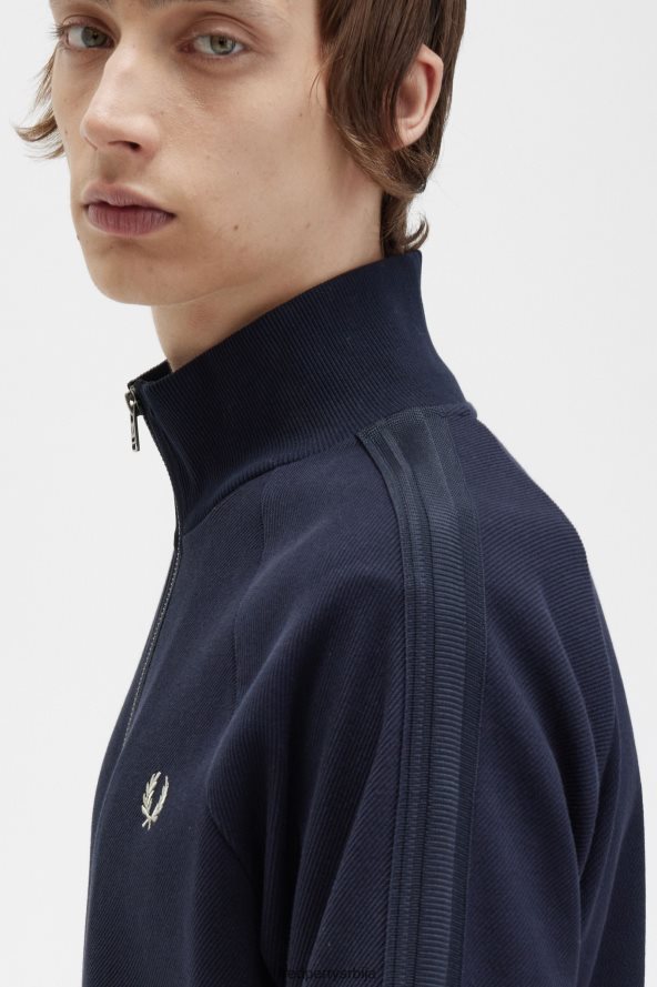 одећу рс Fred Perry мушкарци јакна од плетене траке морнарица 68TD6P1
