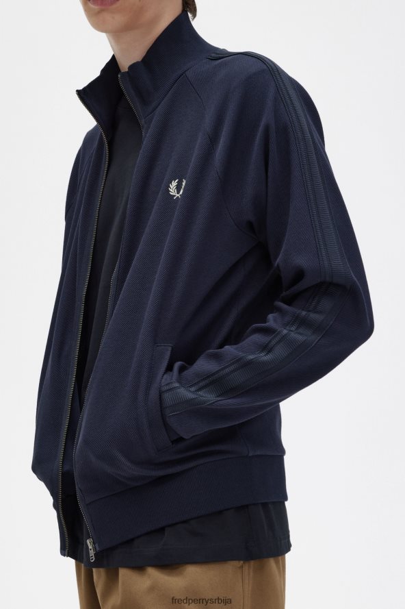 одећу рс Fred Perry мушкарци јакна од плетене траке морнарица 68TD6P1