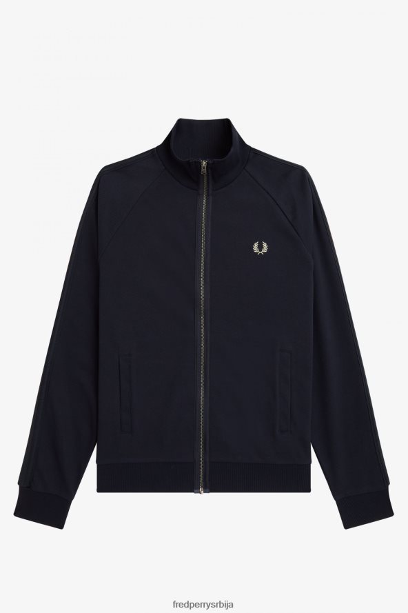 одећу рс Fred Perry мушкарци јакна од плетене траке морнарица 68TD6P1