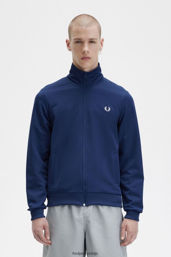 одећу рс Fred Perry мушкарци стазе јакна француска морнарица 68TD6P2