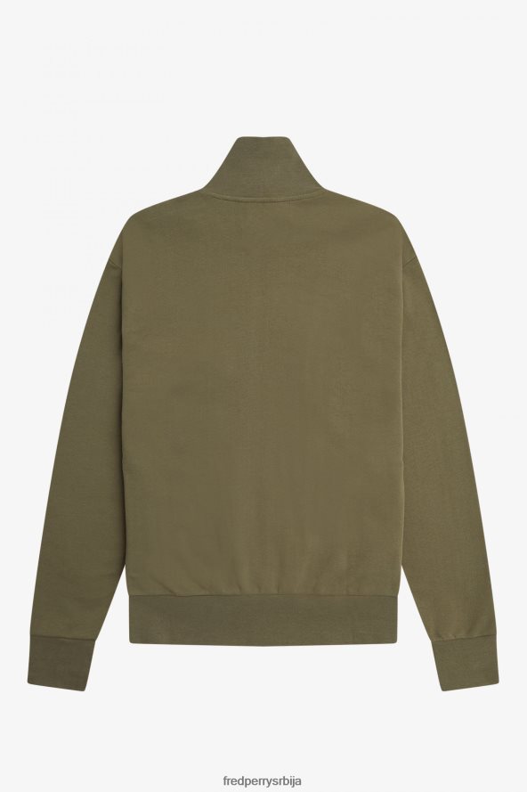 одећу рс Fred Perry мушкарци јакна са џепним детаљима једнолично зелено 68TD6P20