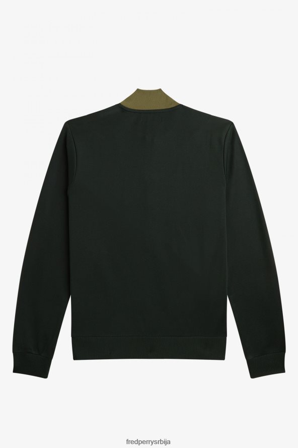 одећу рс Fred Perry мушкарци абсртацт колор блок јакна једнолично зелено 68TD6P24