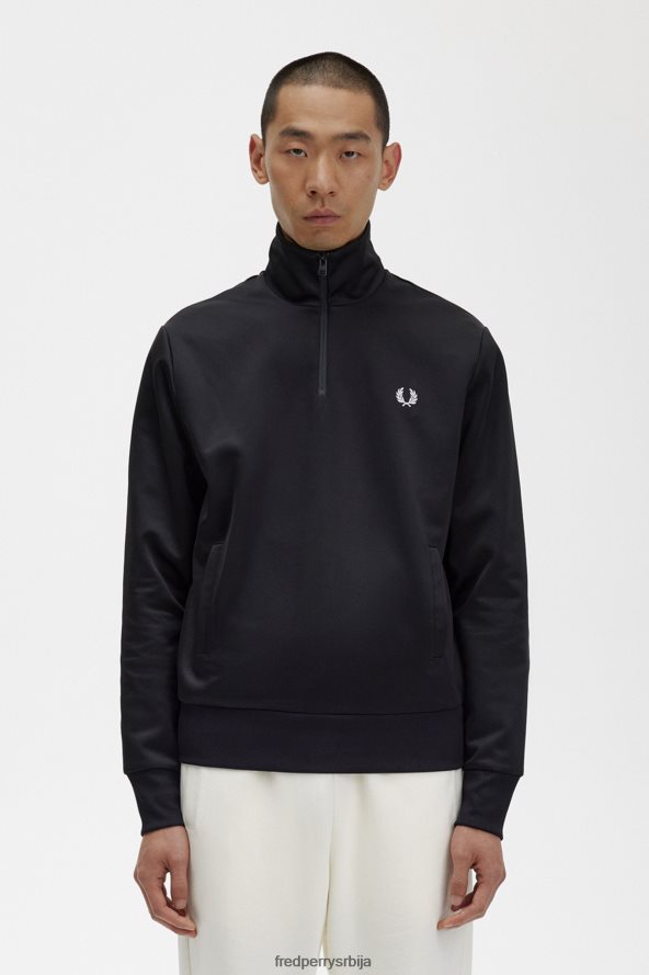одећу рс Fred Perry мушкарци јакна са брендираним крагном црн 68TD6P25 одећу рс Fred Perry мушкарци јакна са брендираним крагном црн 68TD6P25