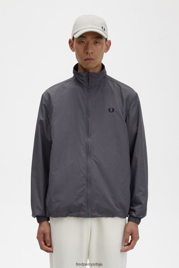 одећу рс Fred Perry мушкарци ткана јакна за стазу гунметал 68TD6P27