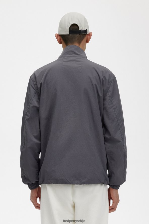 одећу рс Fred Perry мушкарци ткана јакна за стазу гунметал 68TD6P27
