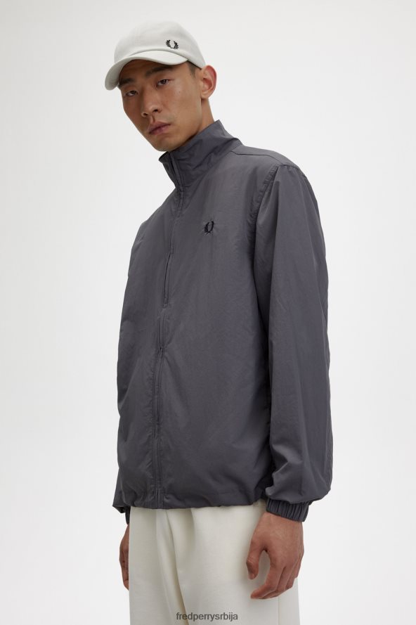 одећу рс Fred Perry мушкарци ткана јакна за стазу гунметал 68TD6P27
