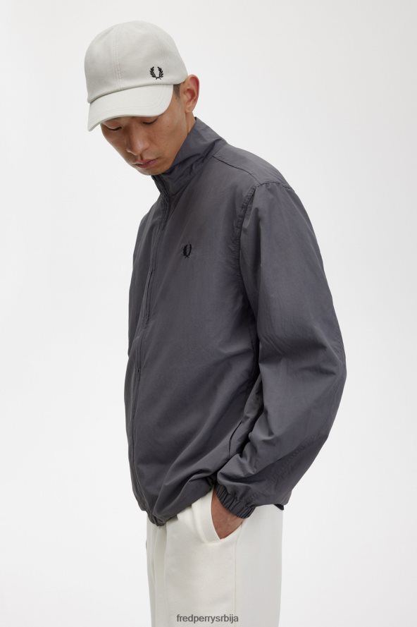 одећу рс Fred Perry мушкарци ткана јакна за стазу гунметал 68TD6P27
