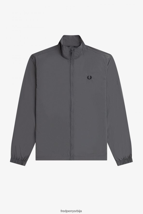 одећу рс Fred Perry мушкарци ткана јакна за стазу гунметал 68TD6P27