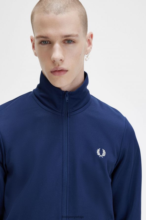одећу рс Fred Perry мушкарци стазе јакна француска морнарица 68TD6P2