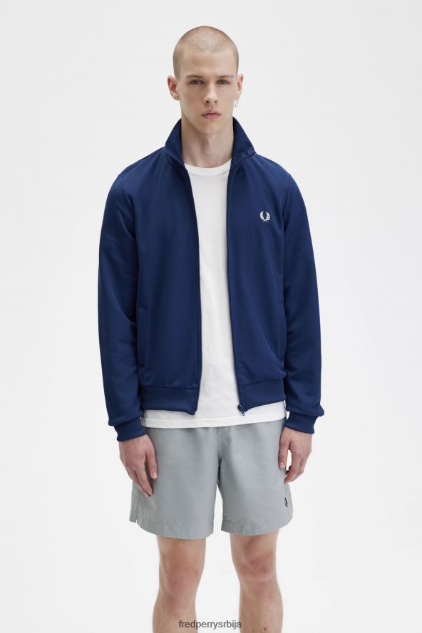 одећу рс Fred Perry мушкарци стазе јакна француска морнарица 68TD6P2