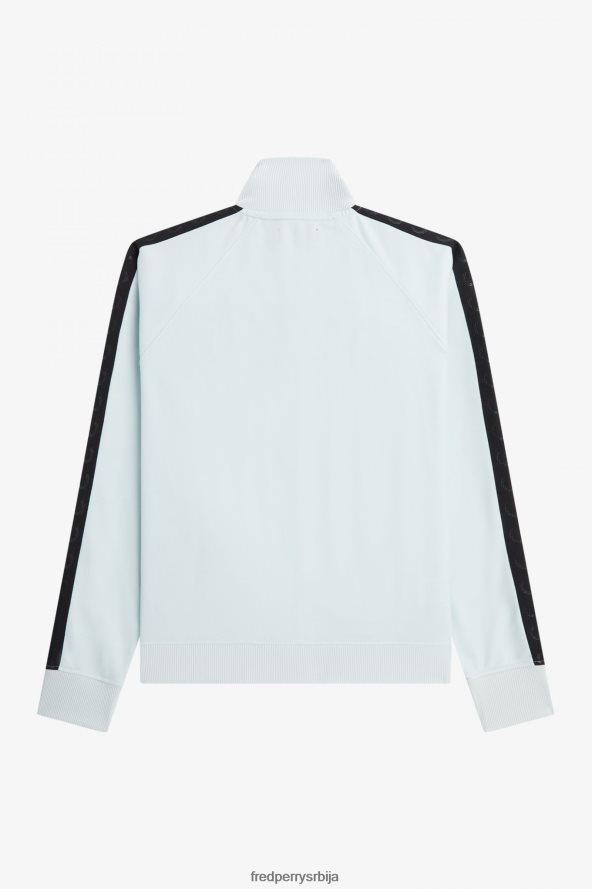 одећу рс Fred Perry мушкарци јакна за стазу са траком у тону светло лед/црно 68TD6P5