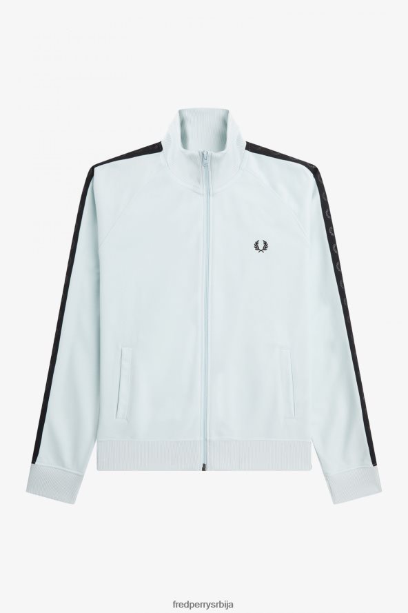 одећу рс Fred Perry мушкарци јакна за стазу са траком у тону светло лед/црно 68TD6P5