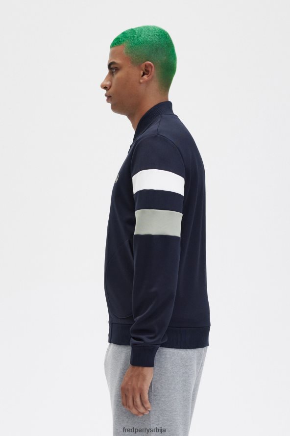 одећу рс Fred Perry мушкарци јакна са дугим рукавима морнарица 68TD6P7