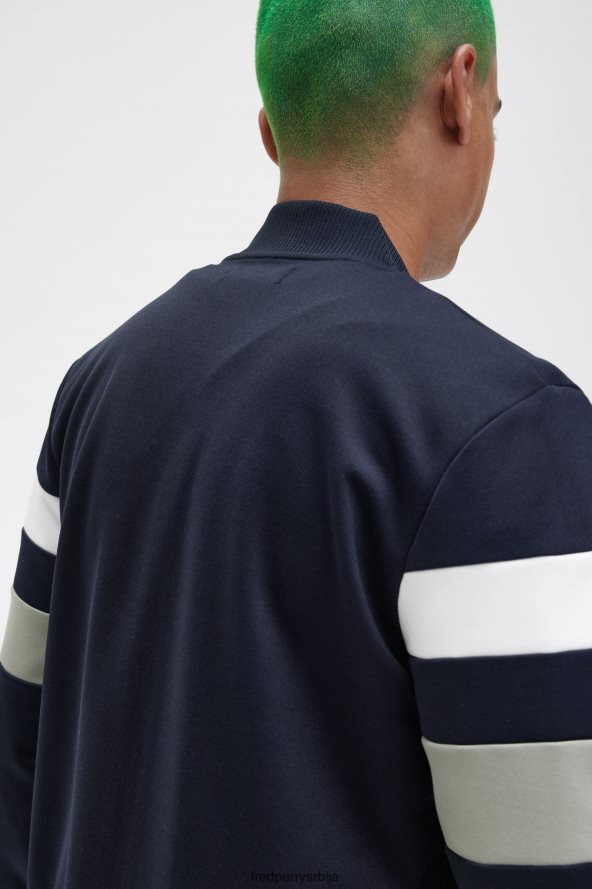 одећу рс Fred Perry мушкарци јакна са дугим рукавима морнарица 68TD6P7