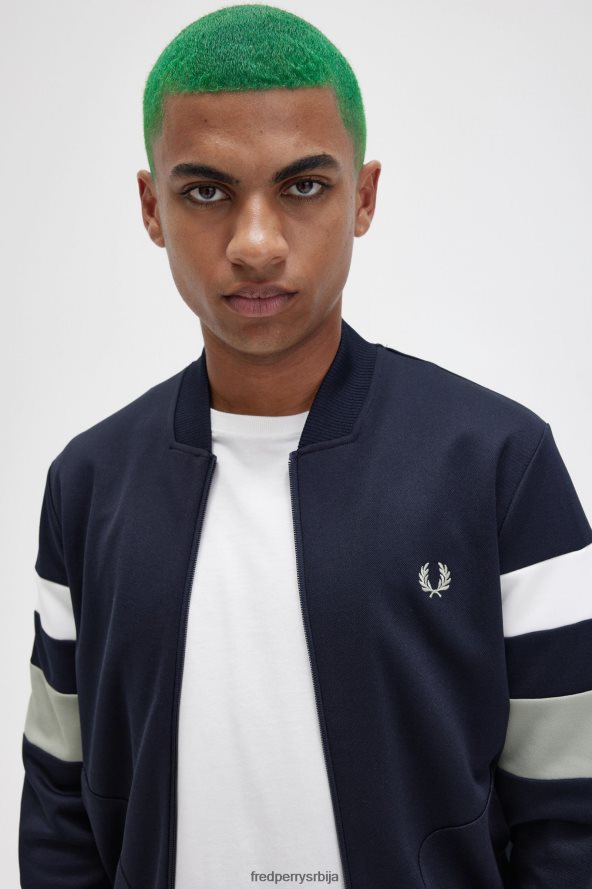 одећу рс Fred Perry мушкарци јакна са дугим рукавима морнарица 68TD6P7