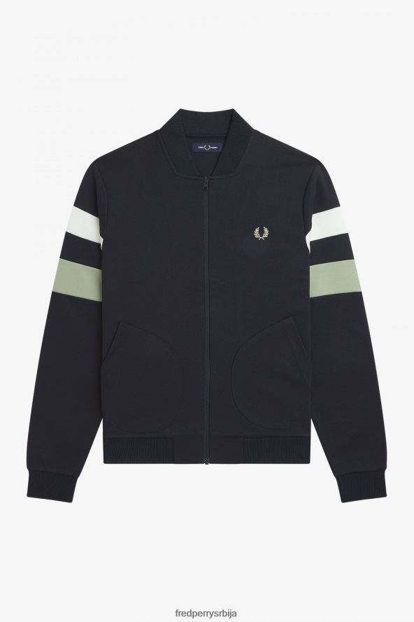 одећу рс Fred Perry мушкарци јакна са дугим рукавима морнарица 68TD6P7