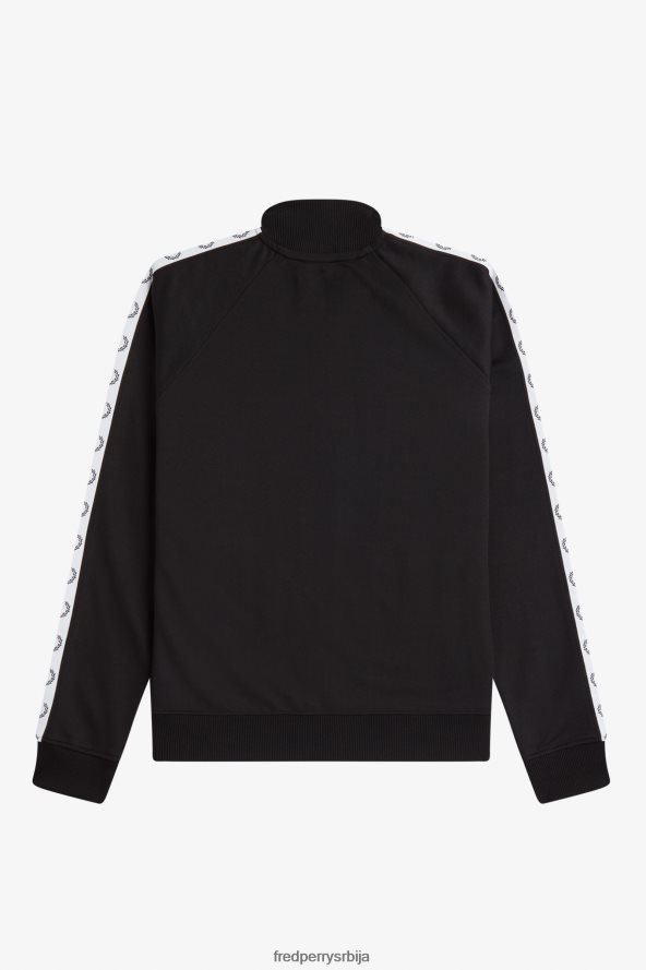 одећу рс Fred Perry мушкарци тракаста јакна црн 68TD6P8