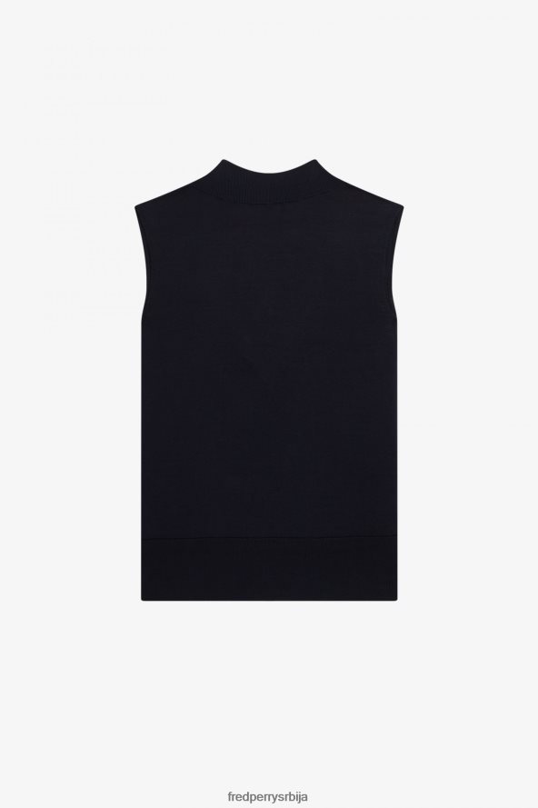 одећу рс Fred Perry мушкарци плетени резервоар са В-изрезом морнарица 68TD6P437