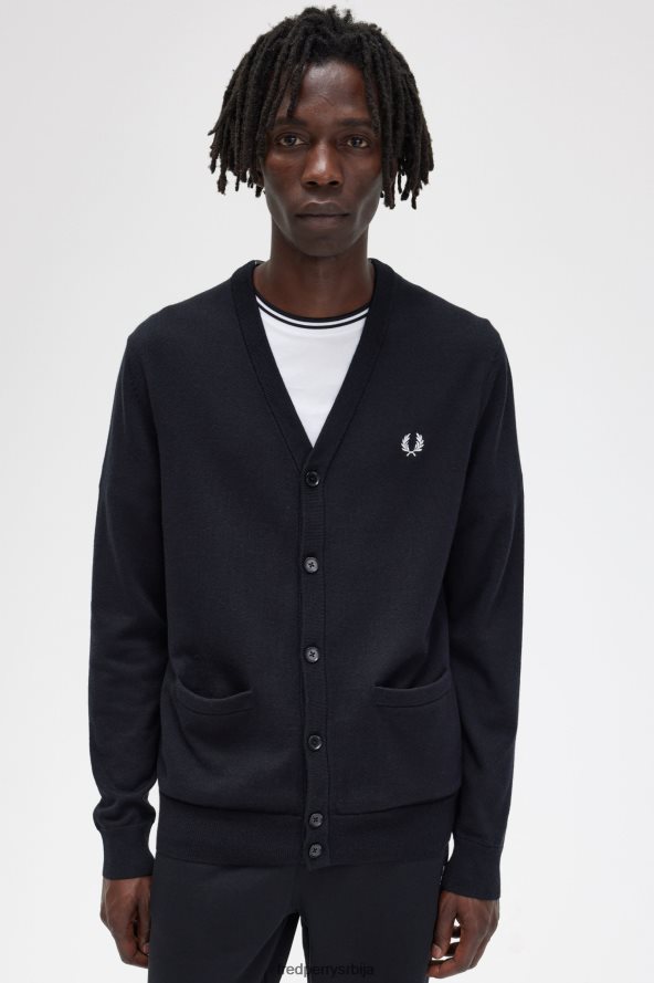 одећу рс Fred Perry мушкарци класични кардиган црн 68TD6P445