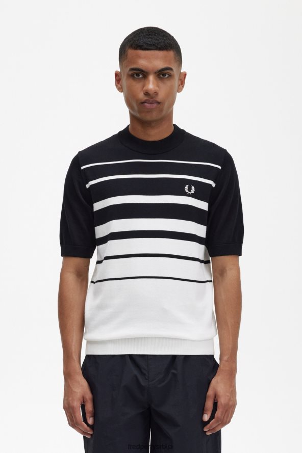 одећу рс Fred Perry мушкарци пругаста плетена мајица Снежана 68TD6P449