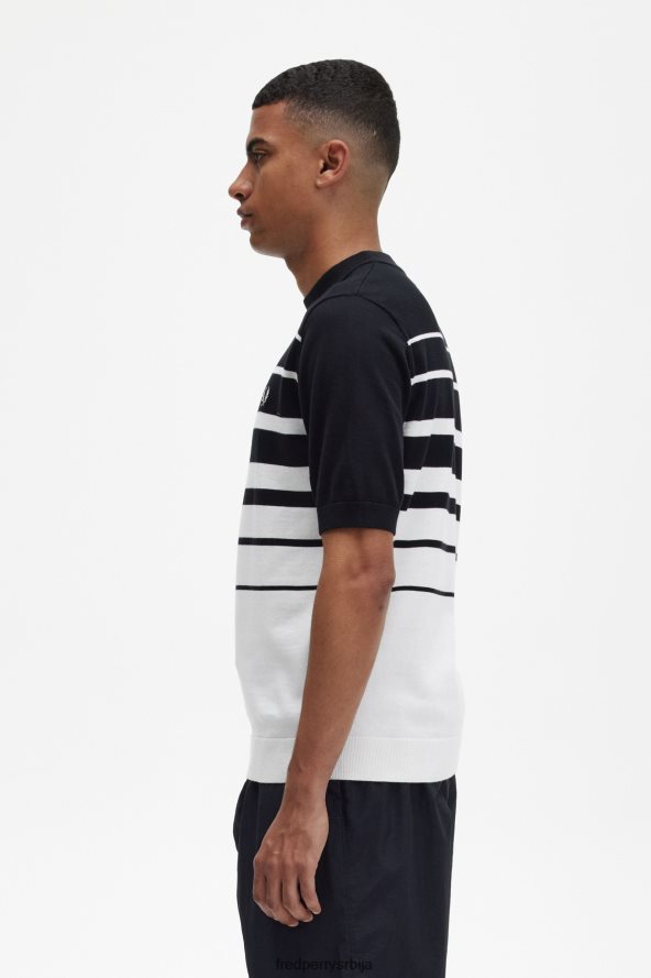 одећу рс Fred Perry мушкарци пругаста плетена мајица Снежана 68TD6P449