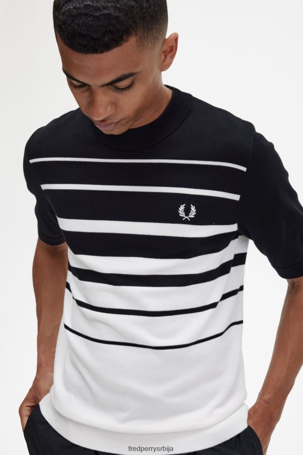 одећу рс Fred Perry мушкарци пругаста плетена мајица Снежана 68TD6P449
